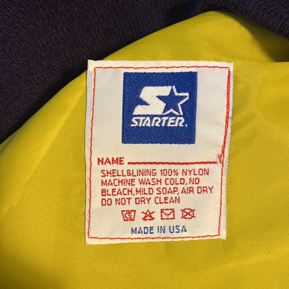Starter Vintage Team NFL Minnesota Vikings Button Snap Jacket - Picture 10 of 14